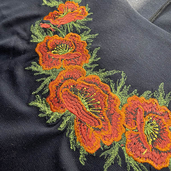 Вышивка на изделиях